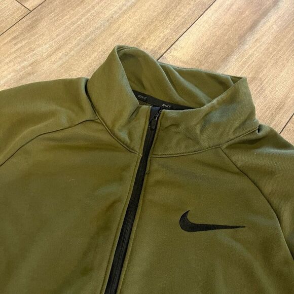 Nike Green‎ Athletic Quarterzip Pullover Men Medium - Picture 2 of 6